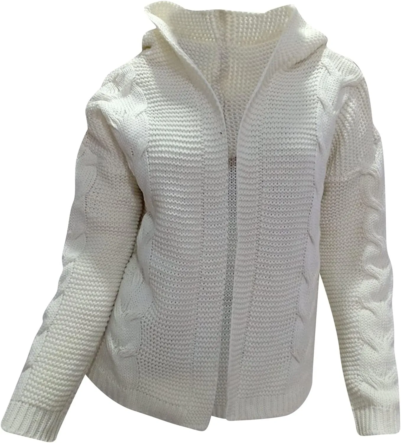 Women's Knit Pocket Cardigan Long Sleeve Sweater Casual Loose Sweater Jacket Hearth and Plow