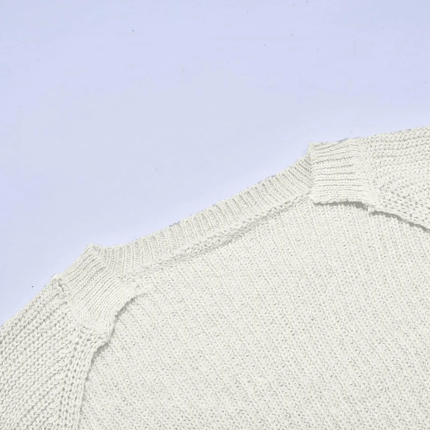 Women's Solid Color French Style Sleeve Knitted Shawl Coat Women's Short Sweater Cardigan Cardigans for Women