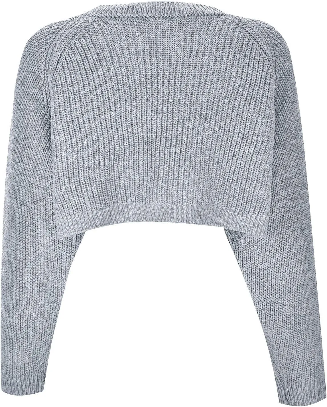 Women's Solid Color French Style Sleeve Knitted Shawl Coat Women's Short Sweater Mens Oversized Sweaters