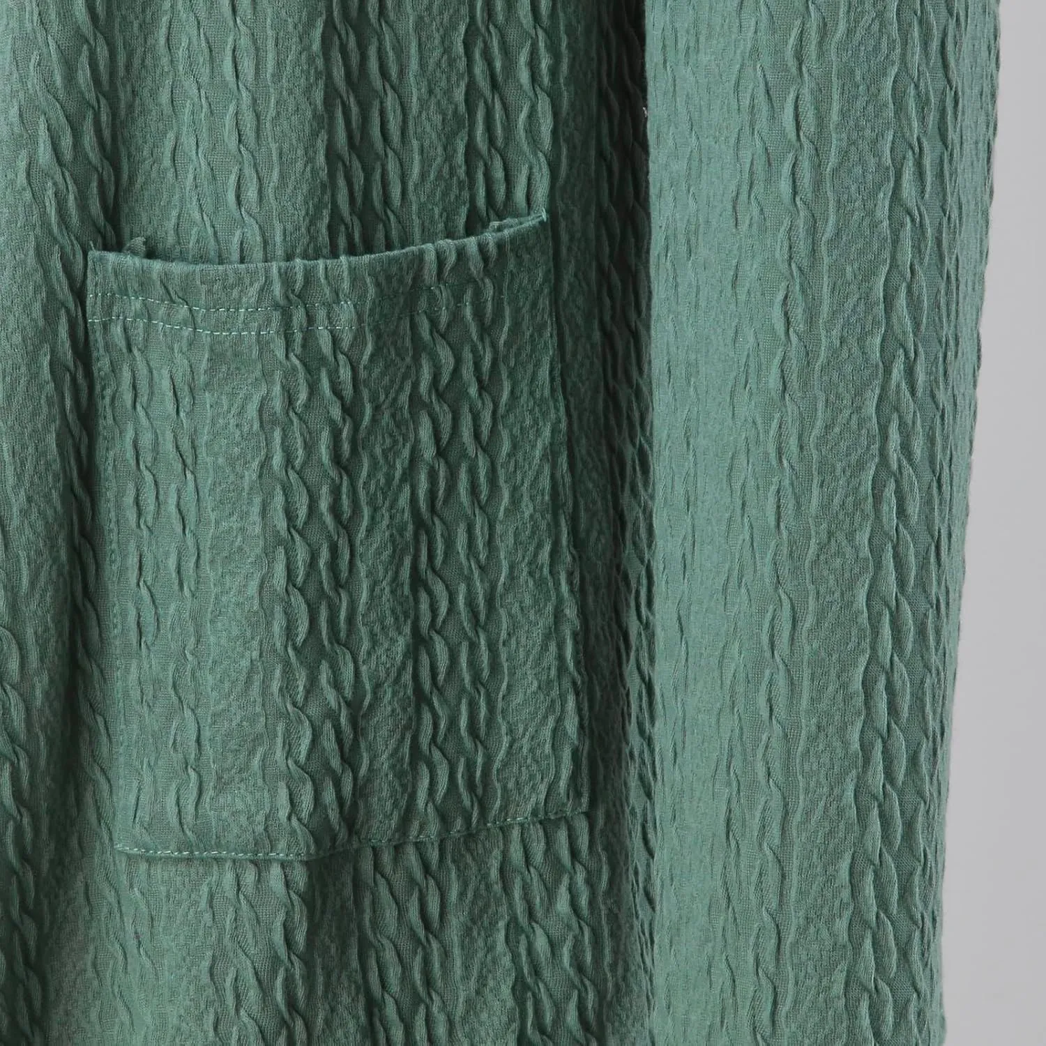 Women's Solid Color Loose Long Sleeve Pocket Cardigan Jacket Girls Cardigan Chunky Knit Cardigan