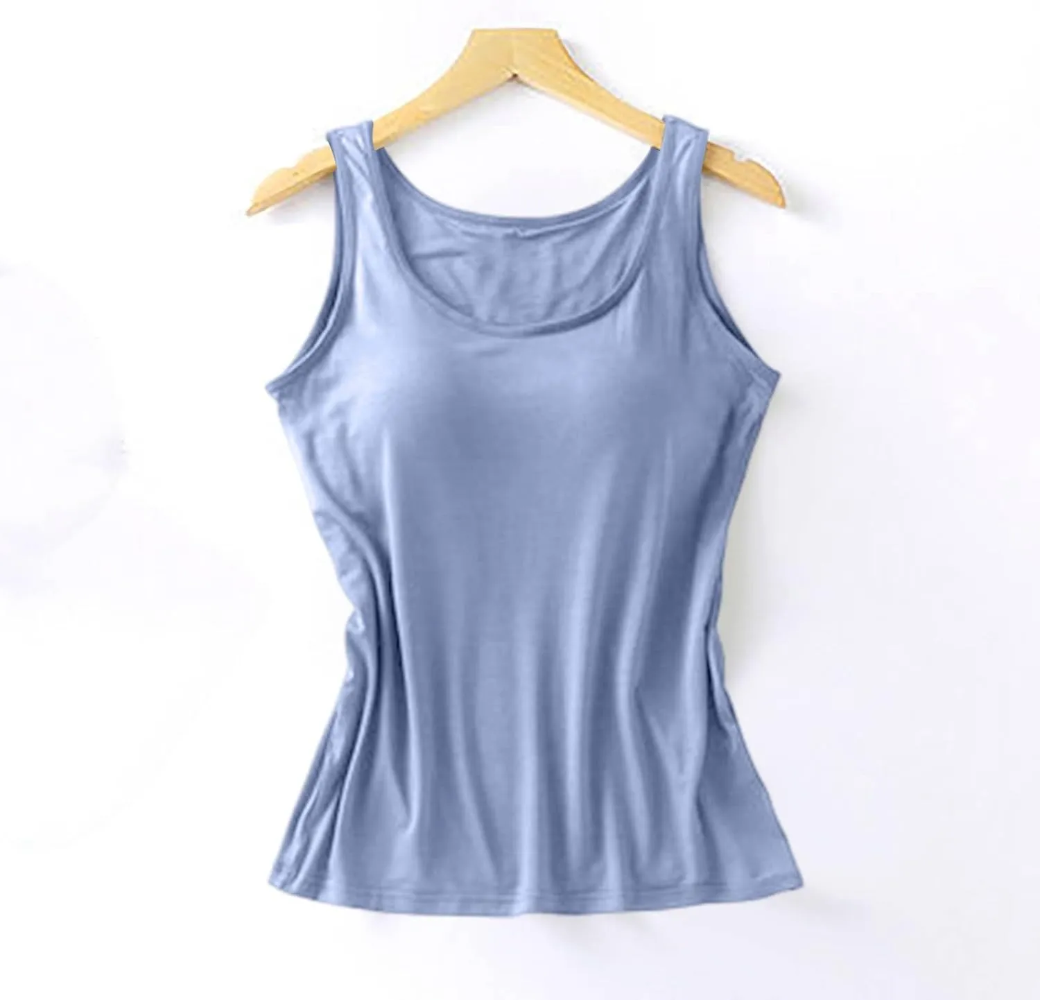 Womens Tank Tops with Built in Bra 2025 Summer Casual Sleeveless Padded Padded Sports Workout Yoga Gym Undershirt