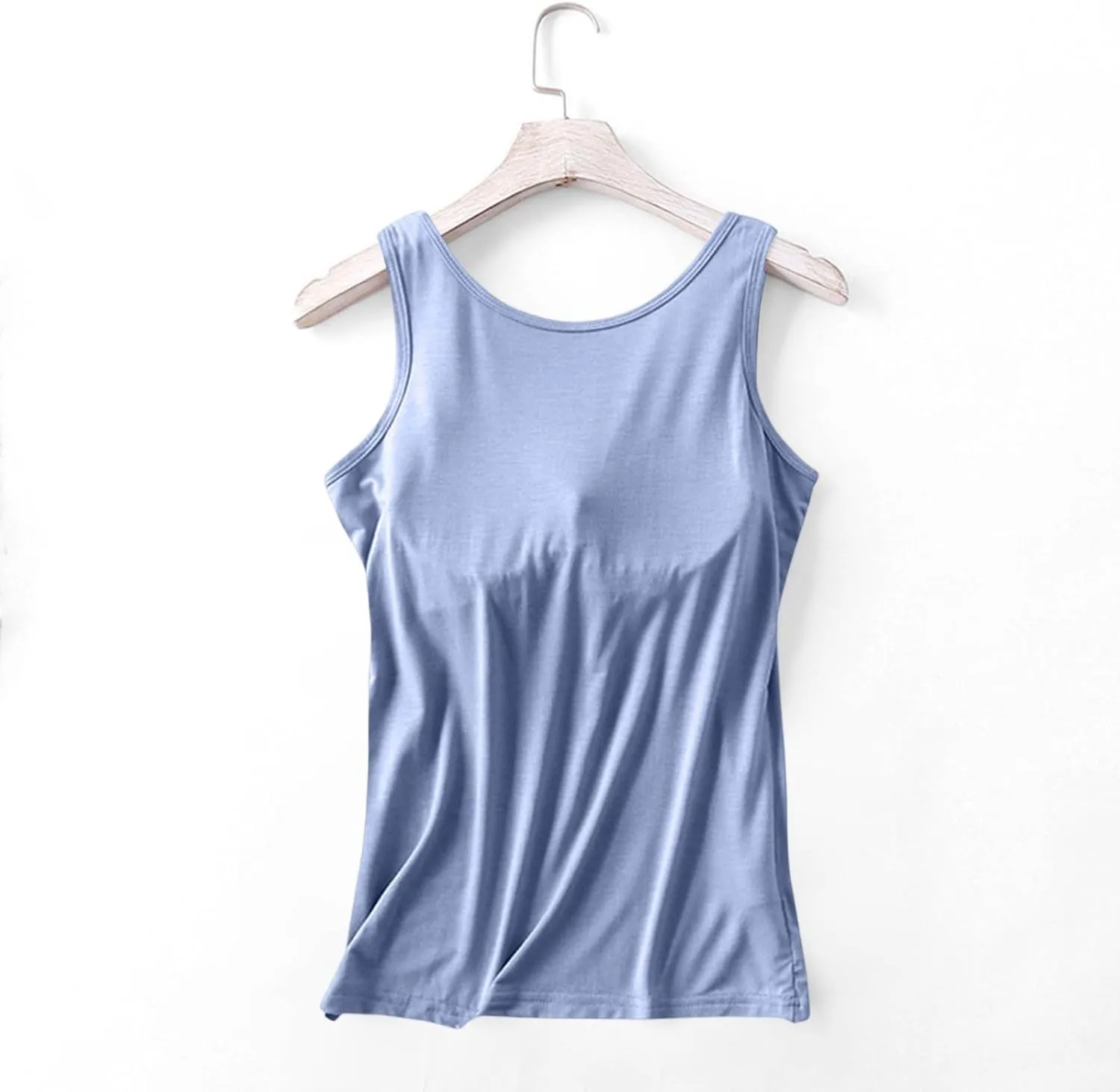 Womens Tank Tops with Built in Bra 2025 Summer Casual Sleeveless Padded Padded Sports Workout Yoga Gym Undershirt