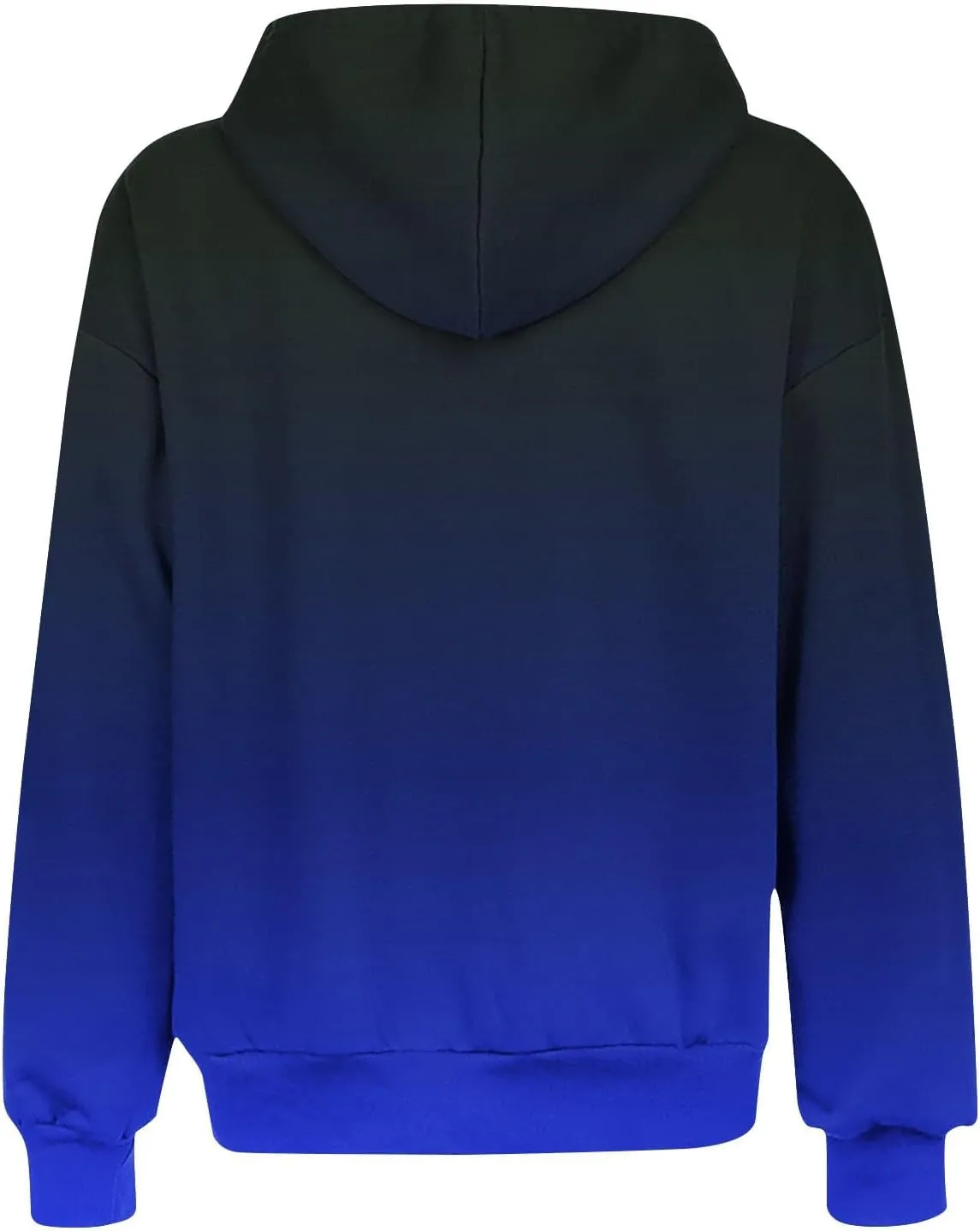 Womens Zip Up Hoodies Sherpa Lined Fleece Thermal Jacket Full Zip Long Sleeve Sweatshirts Gradient Color Shirts Coat