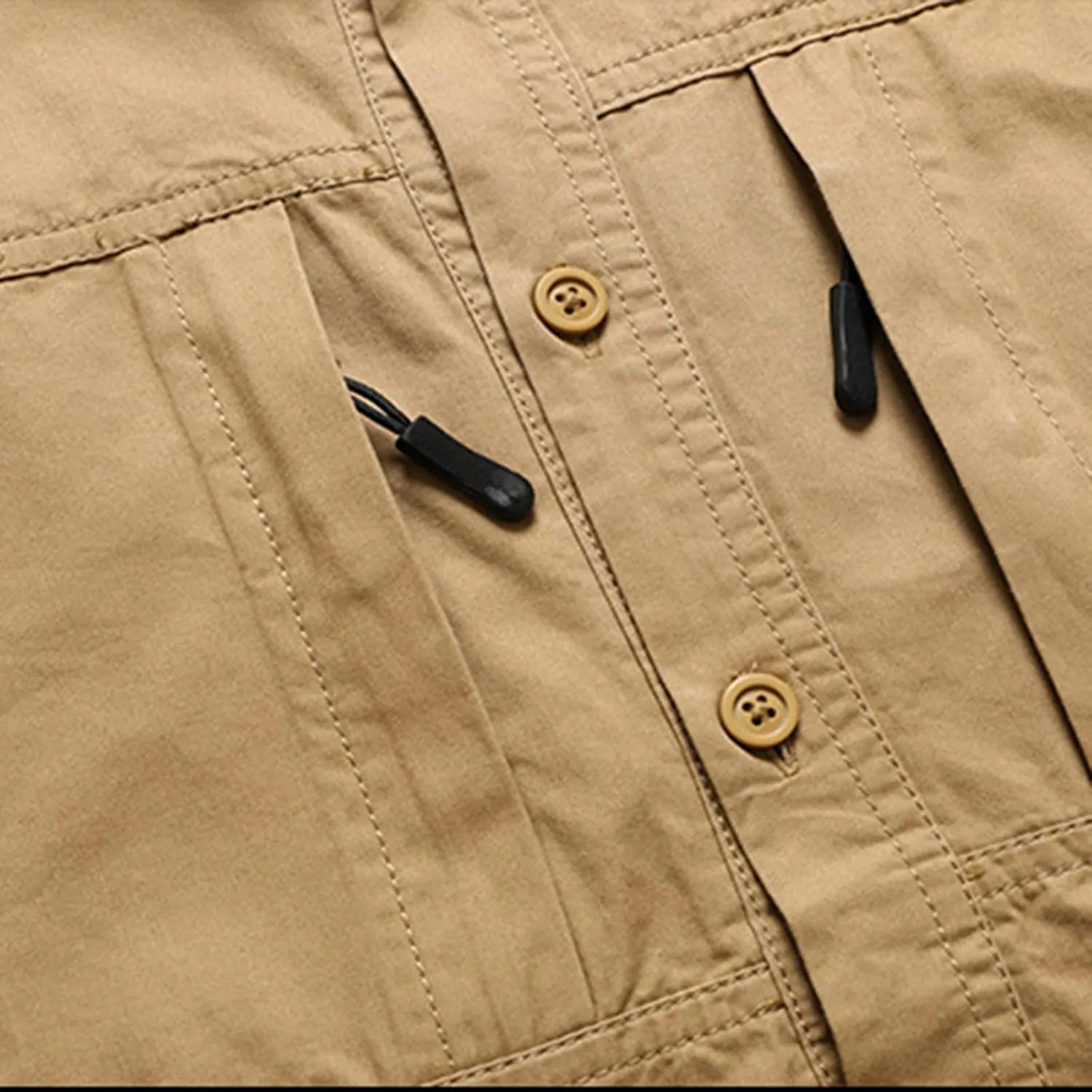 Xiaojmake Men Tactical Shirt Button Down Long Sleeve Ripstop Quick Dry Work Shirt UV Protection Hiking Fishing Safari Shirt