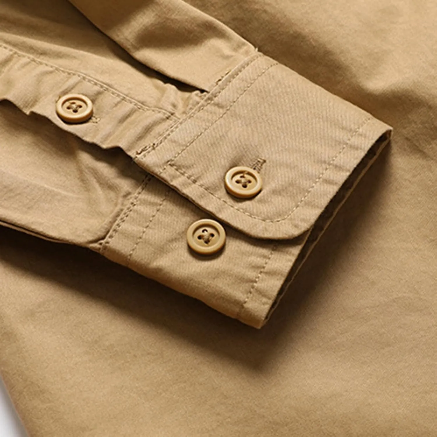 Xiaojmake Men Tactical Shirt Button Down Long Sleeve Ripstop Quick Dry Work Shirt UV Protection Hiking Fishing Safari Shirt