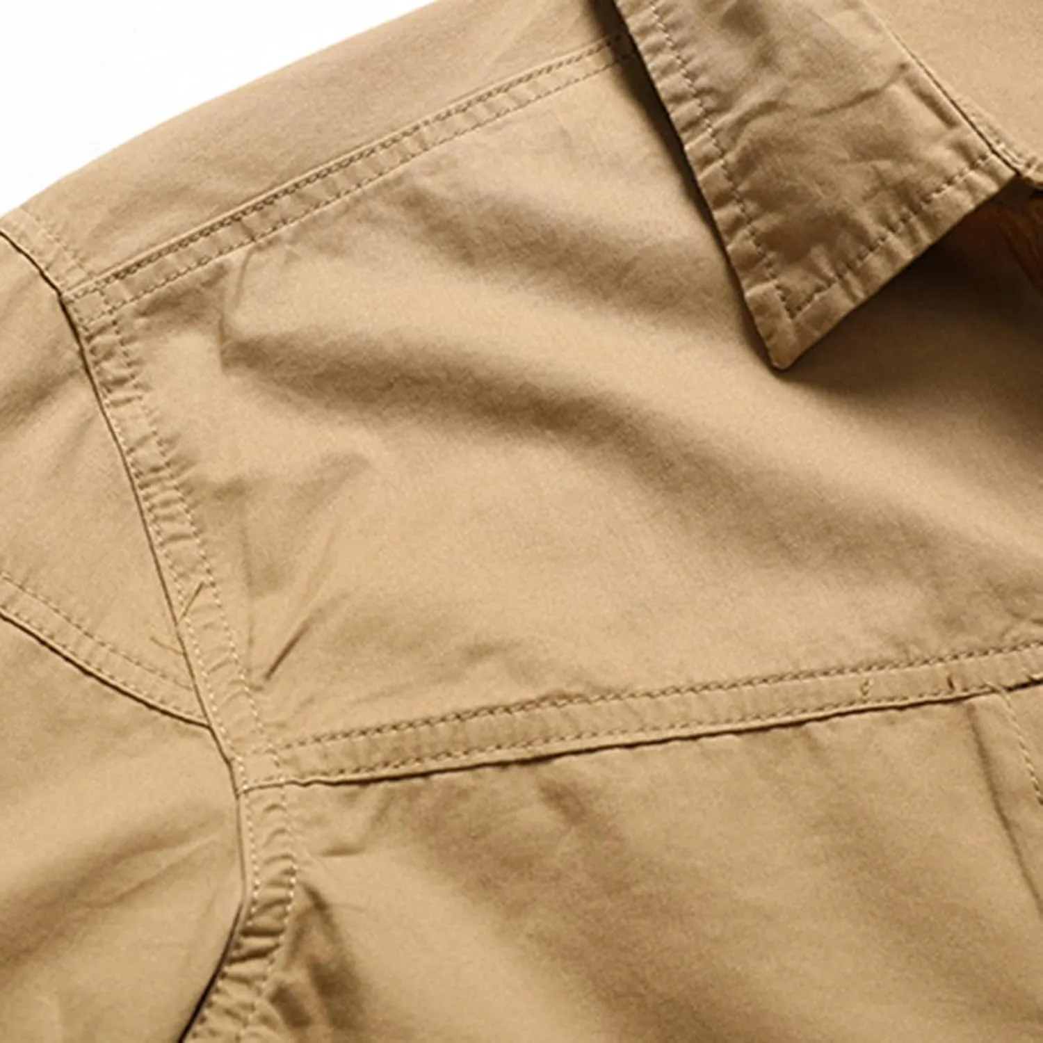Xiaojmake Men Tactical Shirt Button Down Long Sleeve Ripstop Quick Dry Work Shirt UV Protection Hiking Fishing Safari Shirt