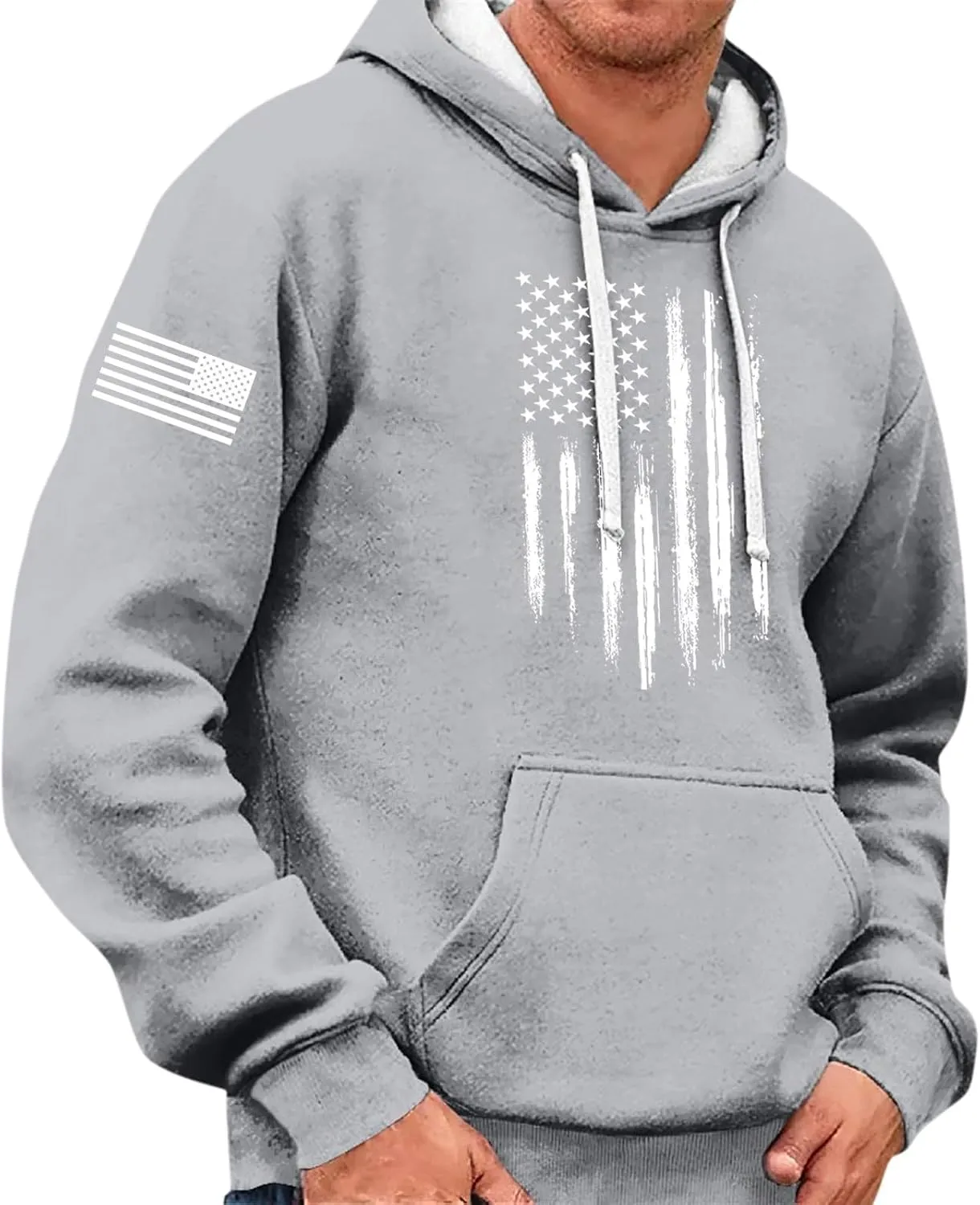 Ymosrh Men's Graphic Hoodies Pullover Hooded Sweatshirt With Kange Pocket Hoodies, M-4XL
