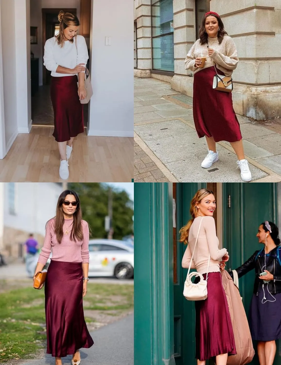 Zeagoo Skirts for Women Jacquard High Waist Skirt Black Elegant Midi Skirt Satin